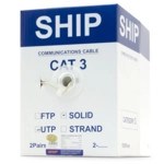 Кабель витая пара SHIP Кабель сетевой, SHIP, D105-2, Cat.3,  305 м/б