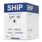 Кабель витая пара SHIP Кабель сетевой D135-2, Cat.5е, UTP, 305 м/б