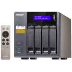Дисковая системы хранения данных СХД Qnap Сетевой RAID-накопитель, 4 отсека для HDD, HDMI-порт. Четырехъядерный Intel Celeron N3150 1,6 ГГц TS-453A-4G (Tower)