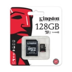 Флеш (Flash) карты Kingston SDC10G2/128GB Class 10 128GB + адаптер для SD (128 ГБ)