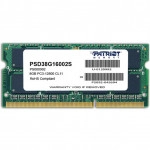 ОЗУ Patriot 8 Гб PSD38G16002S (SO-DIMM, DDR3, 8 Гб, 1600 МГц)