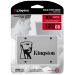 Внутренний жесткий диск Kingston SSD SSDNow UV400 120GB SATA 2,5" SUV400S37/120G (SSD (твердотельные), 120 ГБ, 2.5 дюйма, SATA)