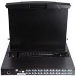 KVM-переключатель SHIP KVM консоль Al-7116ULG, 17", 2 порта USB, 16 портов VGA, 1 порт RG-45