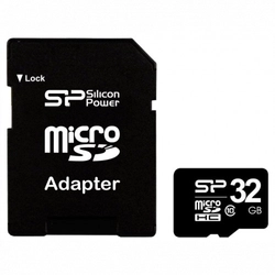 Флеш (Flash) карты Silicon Power microSDHC 32GB SP032GBSTHBU1V10SP