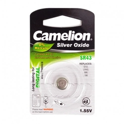 Батарейка CAMELION Silver Oxide SR43-BP1 SR43-BP1(0%HG)