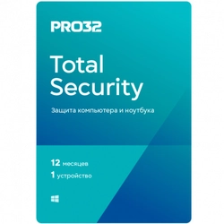 Антивирус Pro32 Total Security – лицензия на 1 год на 1 устройство PRO32-PTS-NS(EKEY)-1-1 KZ (Первичная лицензия)