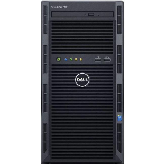 Сервер Dell PowerEdge T130 210-AFFS-38 (Tower, Xeon E3-1270 v6, 3800 МГц, 4, 8, 1 x 8 ГБ, LFF 3.5", 4, 1x 1 ТБ)