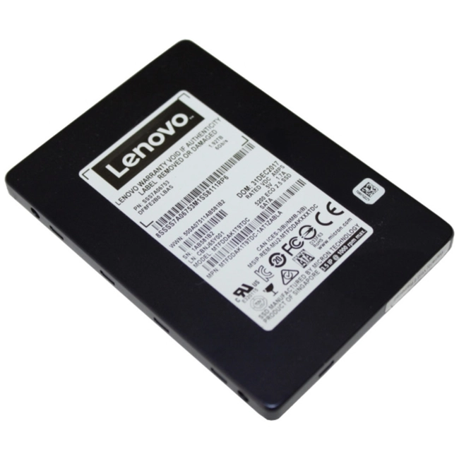 Серверный жесткий диск Lenovo 960 Гб SFF SSD 4XB7A10154 (2,5 SFF, 960 ГБ, SATA)
