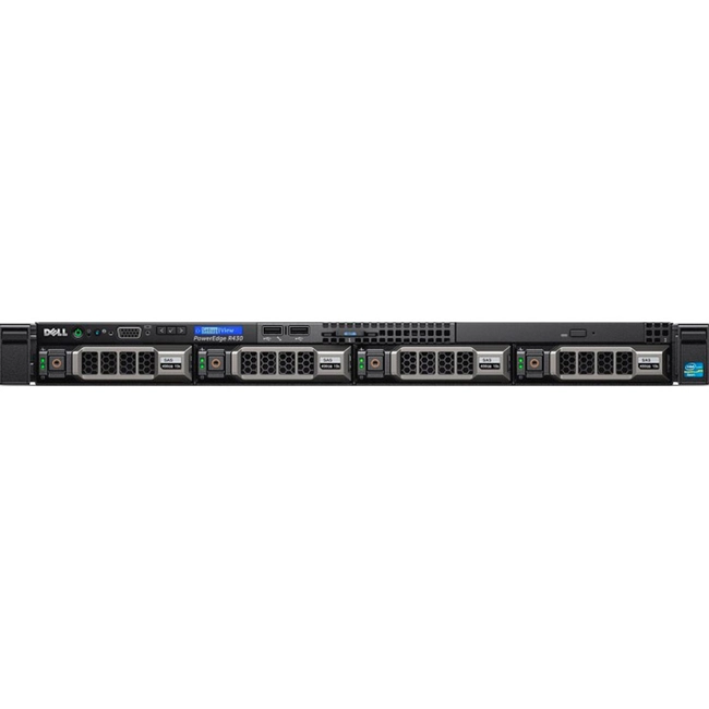 Сервер Dell PowerEdge R430 210-ADLO-202 (1U Rack, Xeon E5-2609 v3, 1900 МГц, 6, 15, 4 x 16 ГБ, LFF 3.5", 4)