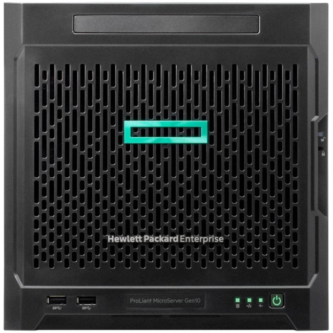 Сервер HPE ProLiant MicroServer Gen10 870208-421 (Tower, Opteron X3216, 1600 МГц, 2, 1, 1 x 8 ГБ, LFF 3.5", 4, 1x 1 ТБ)