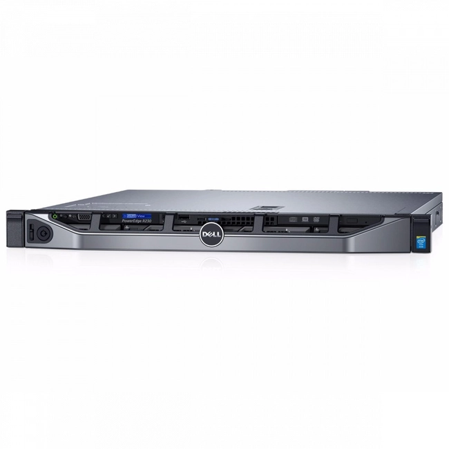Сервер Dell PowerEdge R330 210-AFEV/058 (1U Rack, Xeon E3-1270 v6, 3800 МГц, 4, 8, LFF 3.5", 4)