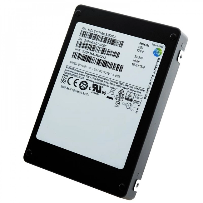 Внутренний жесткий диск Samsung SSD 3.84TB SAS 2.5" MZILS3T8HMLH-00007 (SSD (твердотельные), 3.8 ТБ, 2.5 дюйма, SAS)