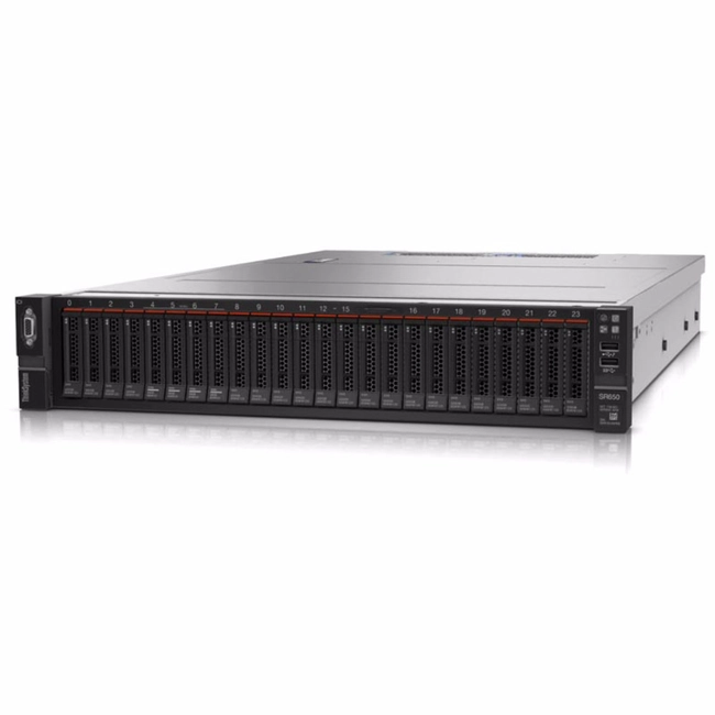 Сервер Lenovo ThinkSystem SR650 7X06A04DEA (2U Rack, Xeon Silver 4116, 2100 МГц, 12, 16.5, 1 x 16 ГБ, SFF 2.5", 24)