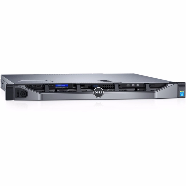 Сервер Dell PowerEdge R230 210-AEXB-025 (1U Rack, Xeon E3-1220 v6, 3000 МГц, 4, 8, 1 x 8 ГБ, LFF 3.5", 4, 1x 1 ТБ)