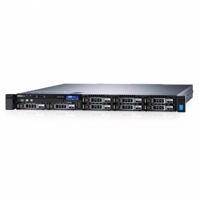 Сервер Dell PowerEdge R330 210-AFEV/057 (1U Rack, Xeon E3-1230 v6, 3500 МГц, 4, 8, LFF 3.5", 4)