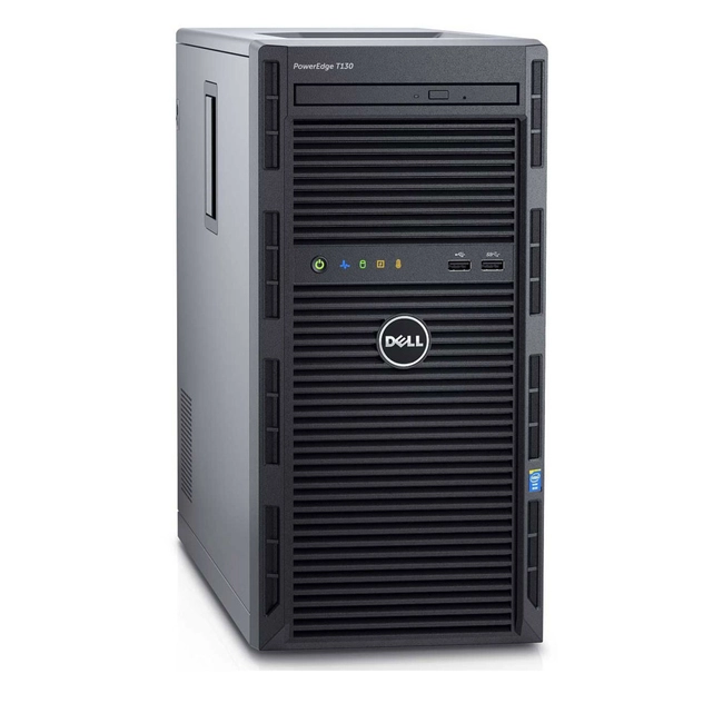 Сервер Dell PowerEdge T130 210-AFFS-18 (Tower, Xeon E3-1270 v6, 3800 МГц, 4, 8)