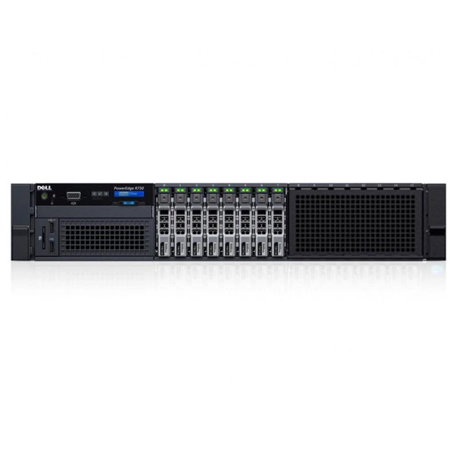 Сервер Dell PowerEdge R730 210-ACXU-334 (2U Rack, Xeon E5-2650 v3, 2300 МГц, 10, 25, 12 x 16 ГБ, LFF 3.5", 8)