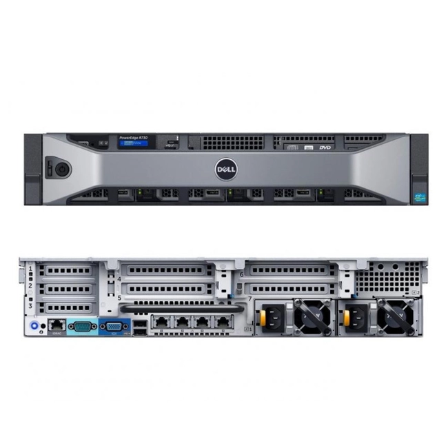 Сервер Dell PowerEdge R730 210-ACXU-336 (2U Rack, Xeon E5-2620 v4, 2100 МГц, 8, 20, SFF 2.5", 8)