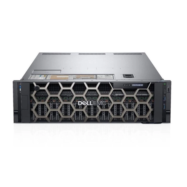 Сервер Dell PowerEdge R940 210-AKWP-004 (3U Rack, Xeon Gold 6152, 2100 МГц, 22, 30.25, 24 х 64 ГБ, SFF 2.5", 8, 4x 400 ГБ)