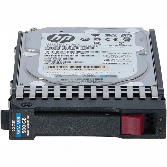 Серверный жесткий диск HPE 500 ГБ 507750-B21 (2,5 SFF, 500 ГБ, SATA)