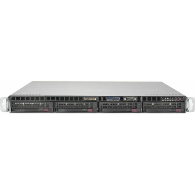 Сервер Supermicro Personal 0665273 5019SM123016N (1U Rack, Xeon E3-1230 v6, 3500 МГц, 4, 8, 1 x 16 ГБ, LFF 3.5", 4)