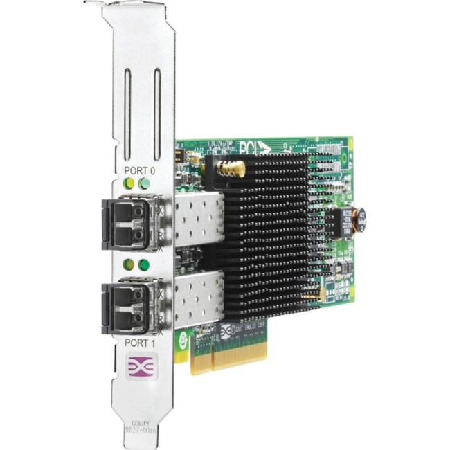 Сетевая карта HPE 82E 8Gb 2-port PCIe Fibre Channel Host Bus Adapter AJ763B (SFP)