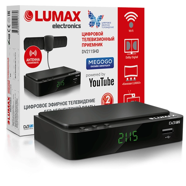 Опция к телевизору LUMAX DV2115HD