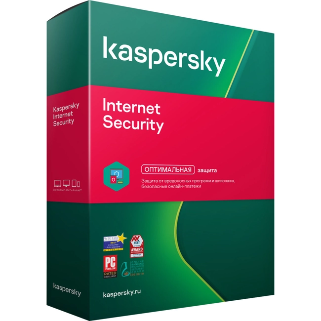 Антивирус Kaspersky Internet Security 2020 Box 2-Device 1 year Renewal KL19392UBFR_20 (Продление лицензии)
