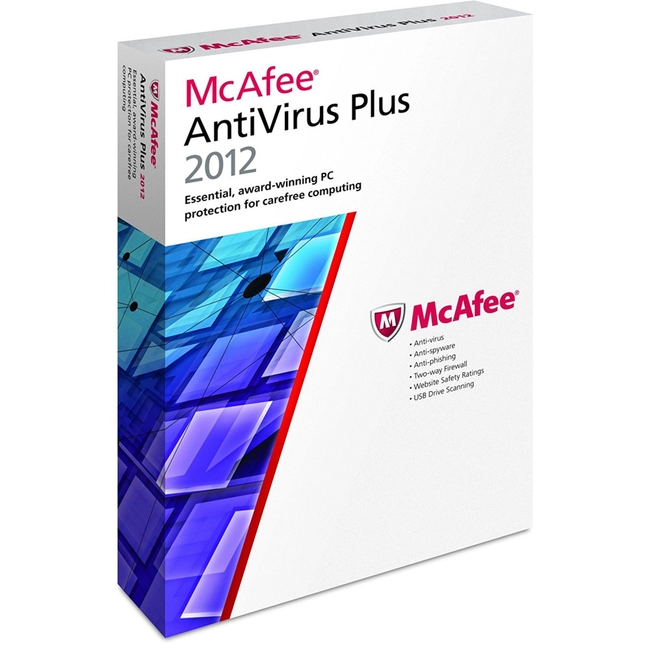Антивирус McAfee AntiVirus 2012 (Mul-Lan V) 888010459 (Первичная лицензия)