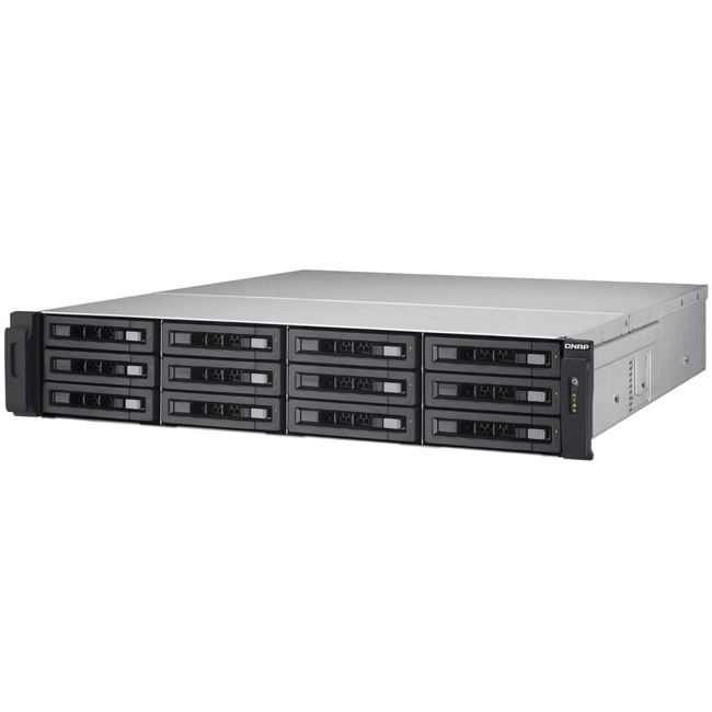 Дисковая системы хранения данных СХД Qnap TS-EC1280U-E3-4GE-R2 (Rack)