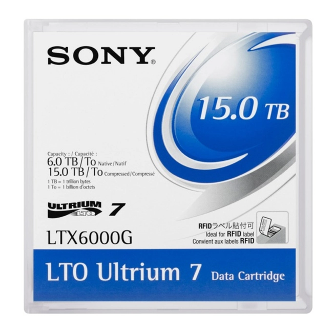 Ленточный носитель информации Sony LTX6000GN-LABEL (LTO-7, 1 шт)