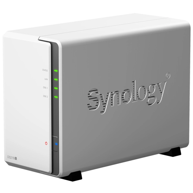 Дисковая системы хранения данных СХД Synology NAS-сервер DS216j 2xHDD (Tower)
