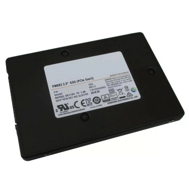 Внутренний жесткий диск Samsung PM983 MZQLB1T9HAJR-00007 (SSD (твердотельные), 2 ТБ, 2.5 дюйма, PCIe)