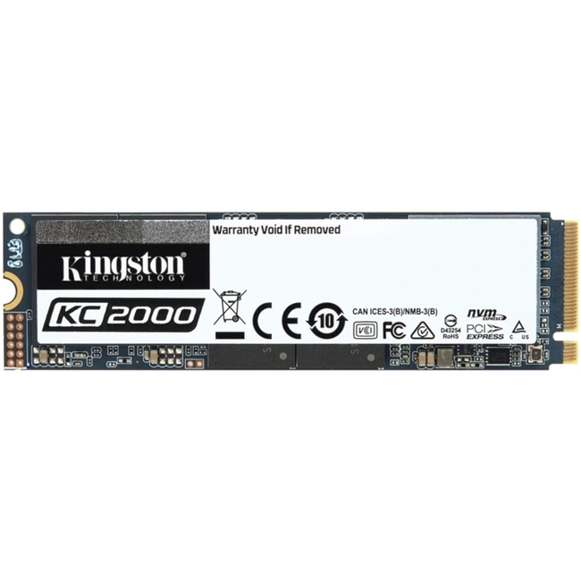 Внутренний жесткий диск Kingston KC2000 SKC2000M8/500G (SSD (твердотельные), 500 ГБ, M.2, PCIe)