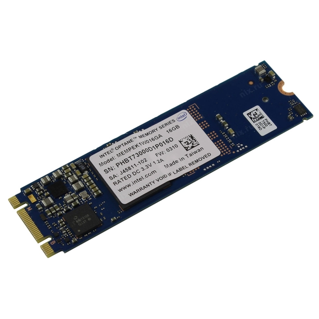 Внутренний жесткий диск Intel Накопитель SSD Intel Original PCI-E x2 16Gb MEMPEK1W016GA01 953340 (SSD (твердотельные), 16 ГБ, PCIe, SATA)