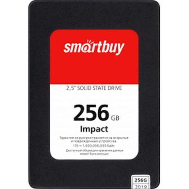 Внутренний жесткий диск SmartBuy SSD 256Gb Impact SBSSD-256GT-PH12-25S3 (SSD (твердотельные), 256 ГБ, 2.5 дюйма, SATA)
