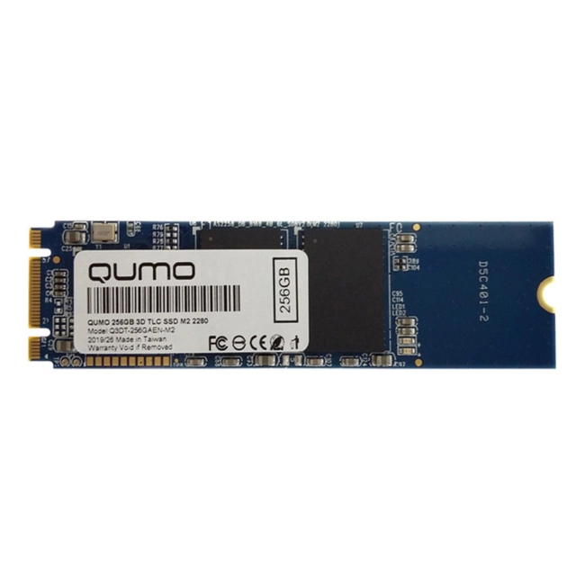 Внутренний жесткий диск Qumo M.2 SSD 256GB QM Novation Q3DT-256GAEN-M2 (SSD (твердотельные), 256 ГБ, M.2, SATA)