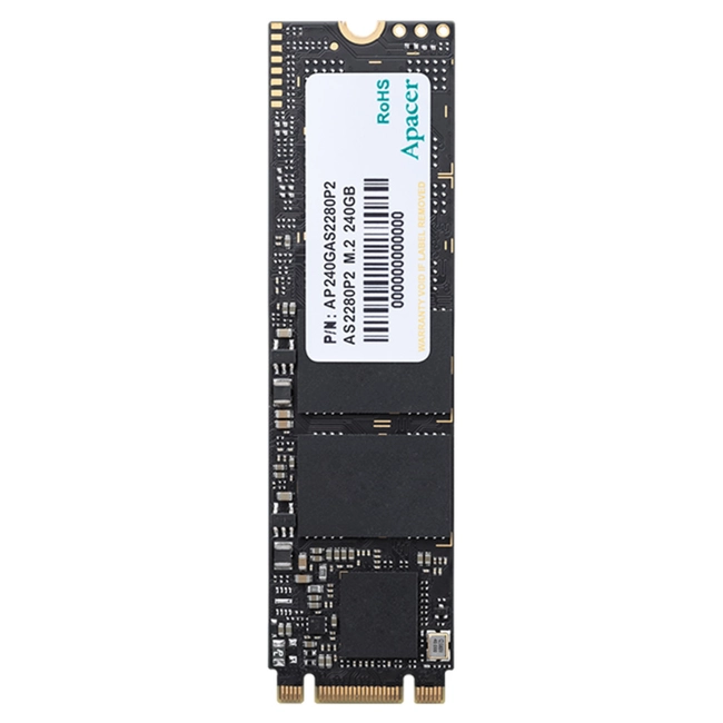 Внутренний жесткий диск Apacer SSD M.2 PCI-E 120GB AS2280 AP120GAS2280P2-1 (SSD (твердотельные), 120 ГБ, M.2, PCIe)