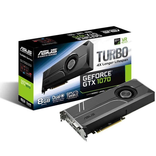 Видеокарта Asus Turbo GeForce GTX 1070 TURBO-GTX1070-8G
