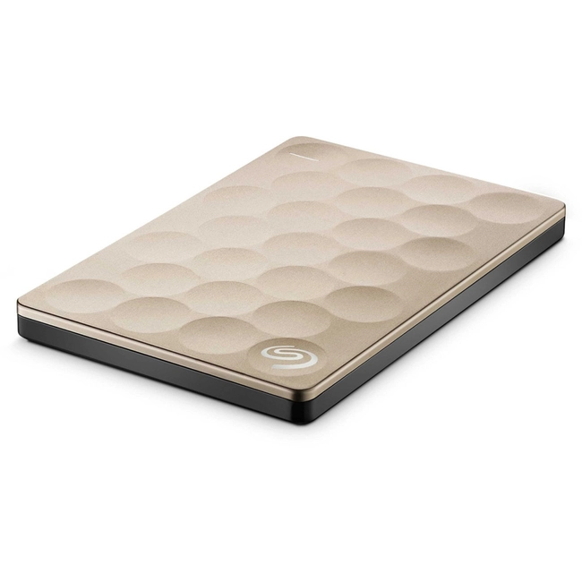 Внешний жесткий диск Seagate Backup Plus Ultra Slim Gold 1 ТБ STEH1000201 (1 ТБ)