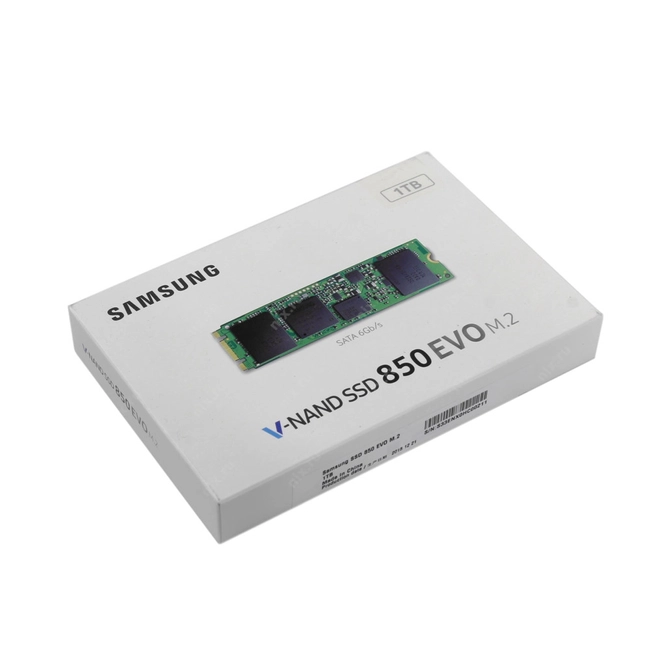 Внутренний жесткий диск Samsung 850 EVO M.2 MZ-N5E1T0BW (SSD (твердотельные), 1 ТБ, M.2, SATA)