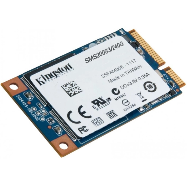 Внутренний жесткий диск Kingston SMS200S3/240G (SSD (твердотельные), 240 ГБ, mSATA, mini-SATA)