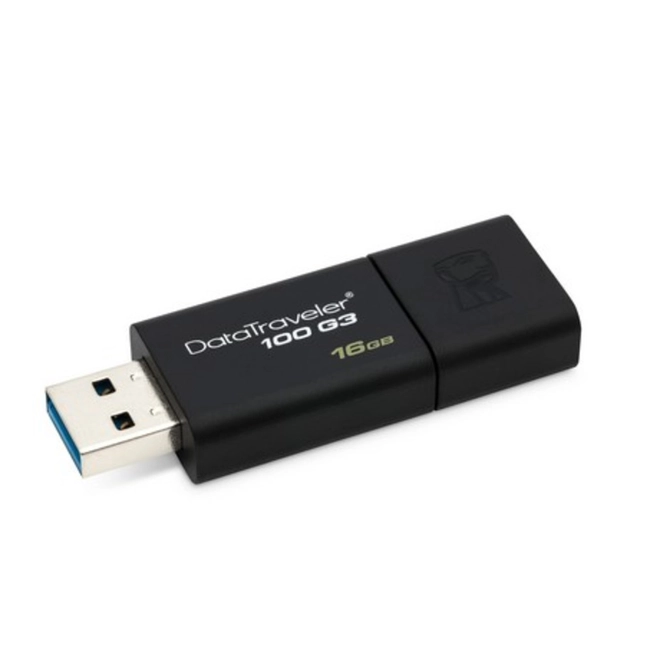 USB флешка (Flash) Kingston DataTraveler® 100 G3 (DT100G3) 16GB DT100G3-16GB (16 ГБ)
