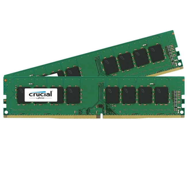 Серверная оперативная память ОЗУ Crucial 32GB KIT (16Gbx2) DDR4 2400MHz PC4-19200 CT2K16G4DFD824A (16 ГБ x 2, DDR4)