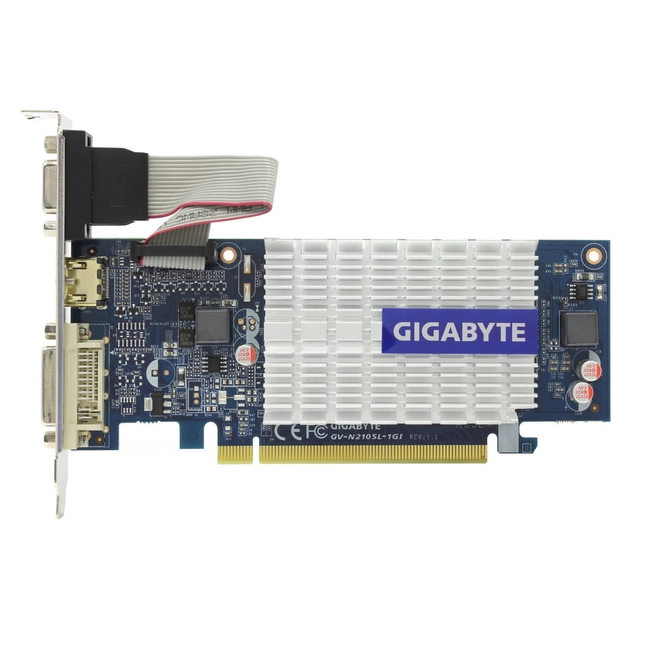 Видеокарта Gigabyte GeForce 210 1024 Мб DDR3 GV-N210D3 -1GI 6.0 (1 ГБ)