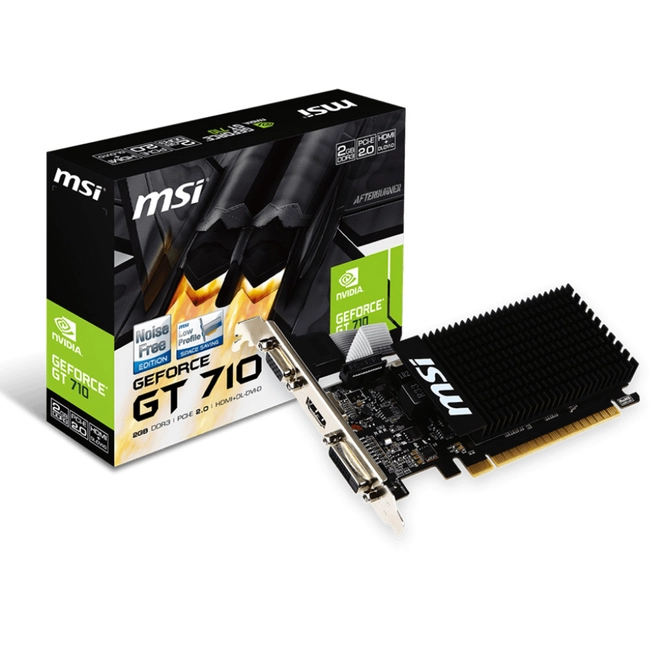 Видеокарта MSI GeForce GT 710 2GD3H LP (2 ГБ)