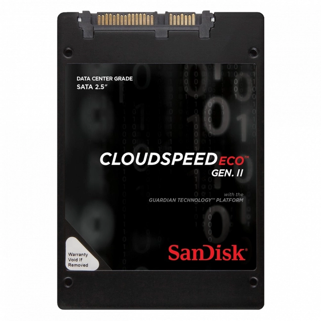 Внутренний жесткий диск SanDisk CloudSpeed Eco SDLF1DAM-400G-1JA2 (SSD (твердотельные), 400 ГБ, 2.5 дюйма, SATA)