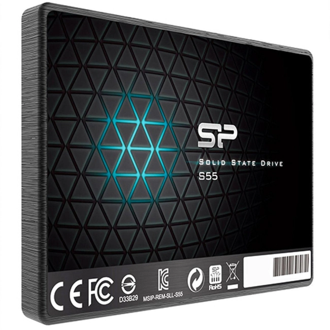 Внутренний жесткий диск Silicon Power S55 SP240GBSS3S55S25 (SSD (твердотельные), 240 ГБ, 2.5 дюйма, SATA)
