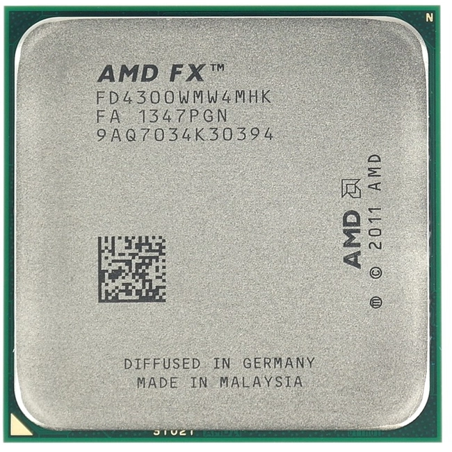 Процессор AMD FX-4300 FD4300WMW4MHK (4, 3.8 ГГц, 4 МБ, TRAY)
