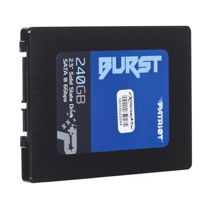 Внутренний жесткий диск Patriot BURST PBU240GS25SSDR (SSD (твердотельные), 240 ГБ, 2.5 дюйма, SATA)